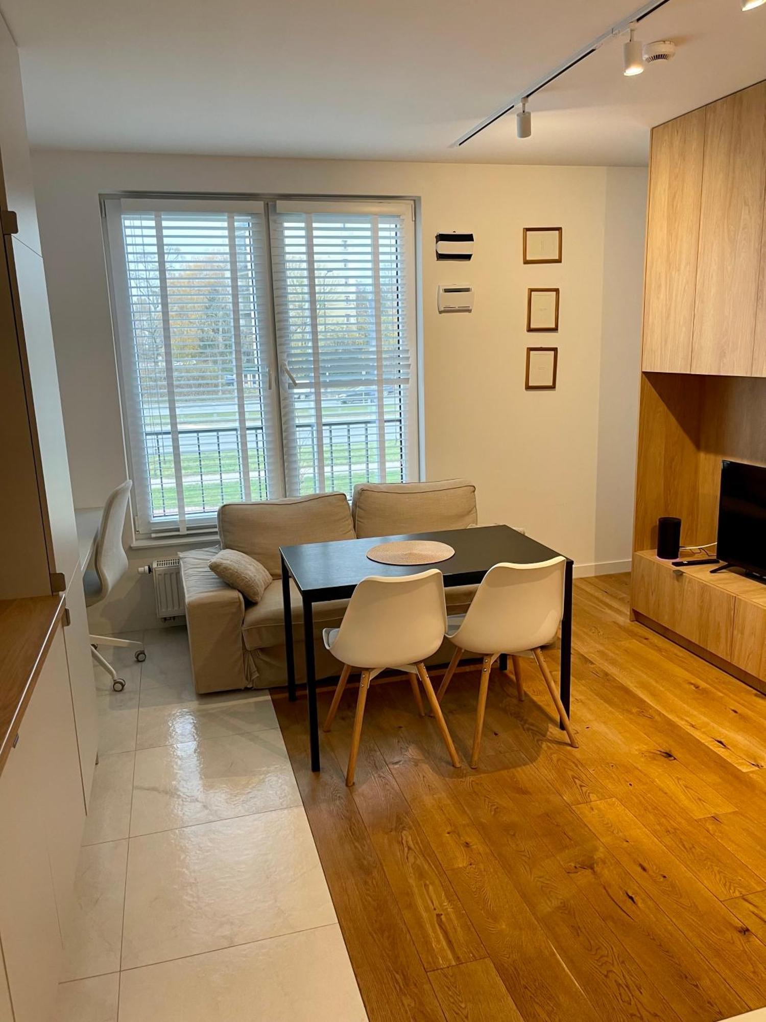 华沙Time&House Pileckiego Przy Centrum Onkologi I Klinice Novum Apartament Na Wylacznosc Pokoj,Sypialnia,Lozko, Lazienka,Kuchnia公寓 外观 照片