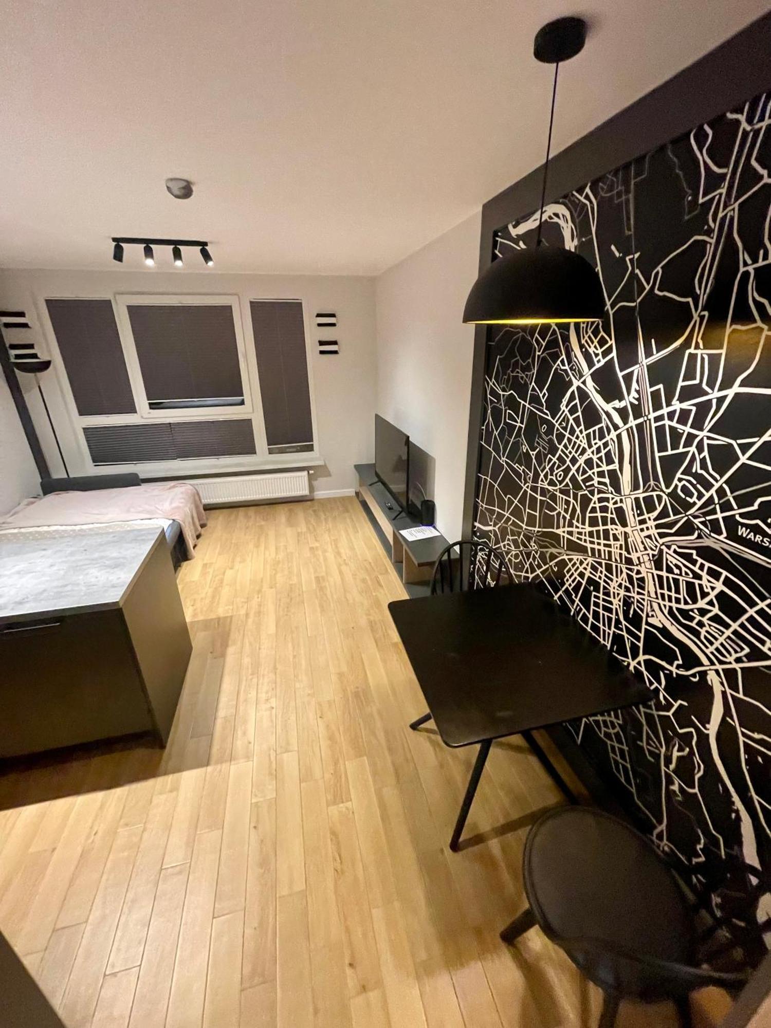 华沙Time&House Pileckiego Przy Centrum Onkologi I Klinice Novum Apartament Na Wylacznosc Pokoj,Sypialnia,Lozko, Lazienka,Kuchnia公寓 客房 照片