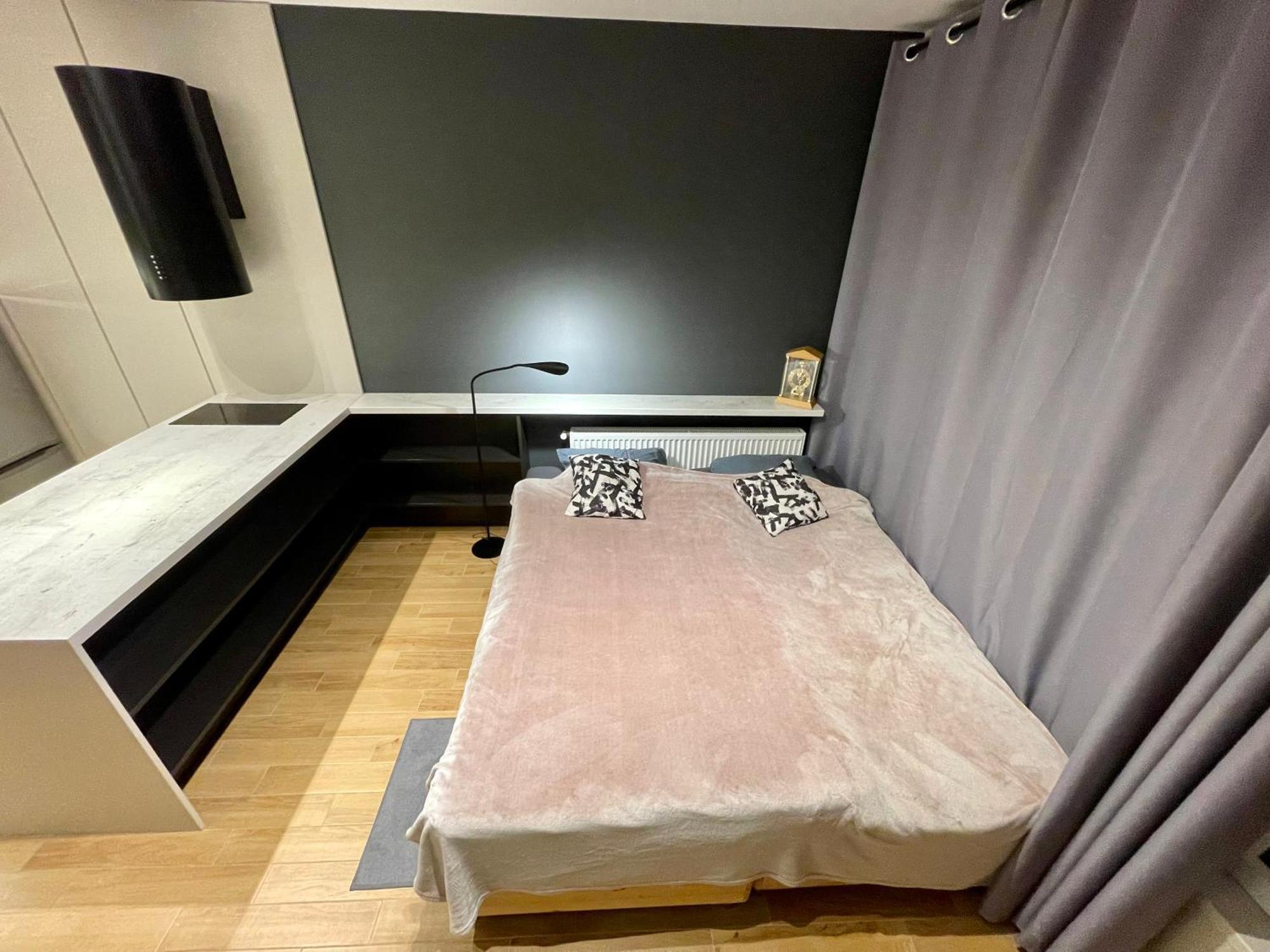 华沙Time&House Pileckiego Przy Centrum Onkologi I Klinice Novum Apartament Na Wylacznosc Pokoj,Sypialnia,Lozko, Lazienka,Kuchnia公寓 外观 照片