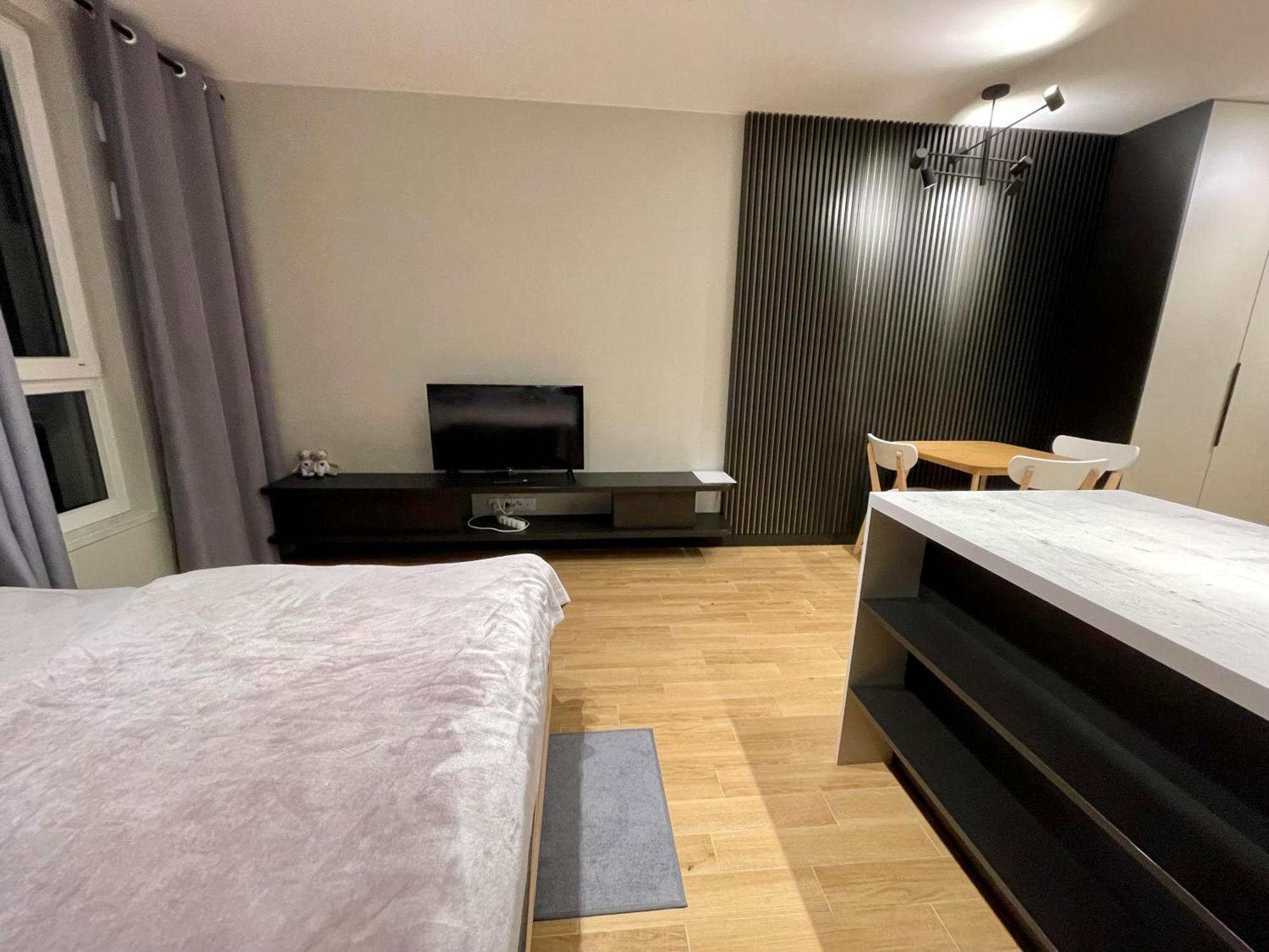 华沙Time&House Pileckiego Przy Centrum Onkologi I Klinice Novum Apartament Na Wylacznosc Pokoj,Sypialnia,Lozko, Lazienka,Kuchnia公寓 外观 照片