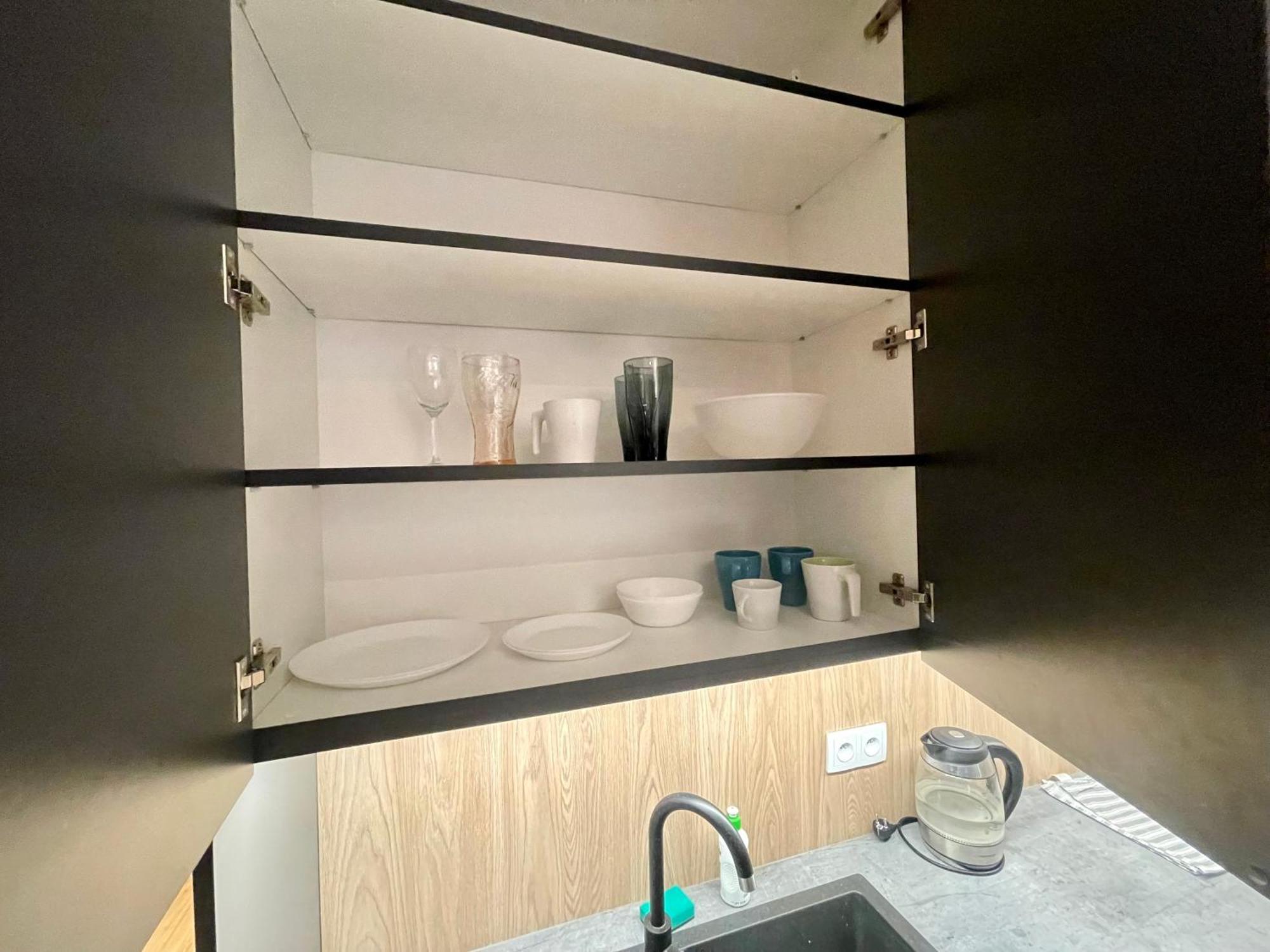 华沙Time&House Pileckiego Przy Centrum Onkologi I Klinice Novum Apartament Na Wylacznosc Pokoj,Sypialnia,Lozko, Lazienka,Kuchnia公寓 外观 照片