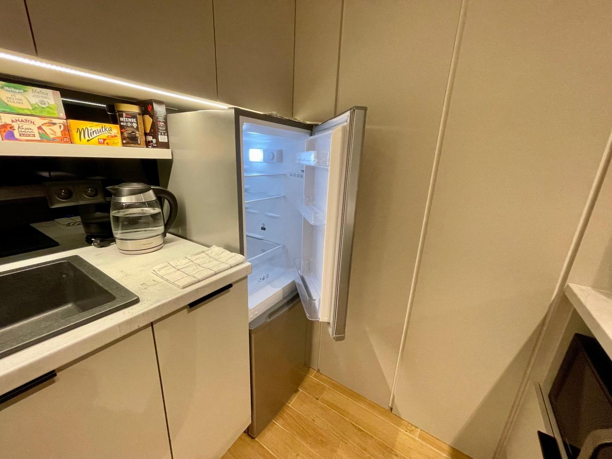 华沙Time&House Pileckiego Przy Centrum Onkologi I Klinice Novum Apartament Na Wylacznosc Pokoj,Sypialnia,Lozko, Lazienka,Kuchnia公寓 外观 照片