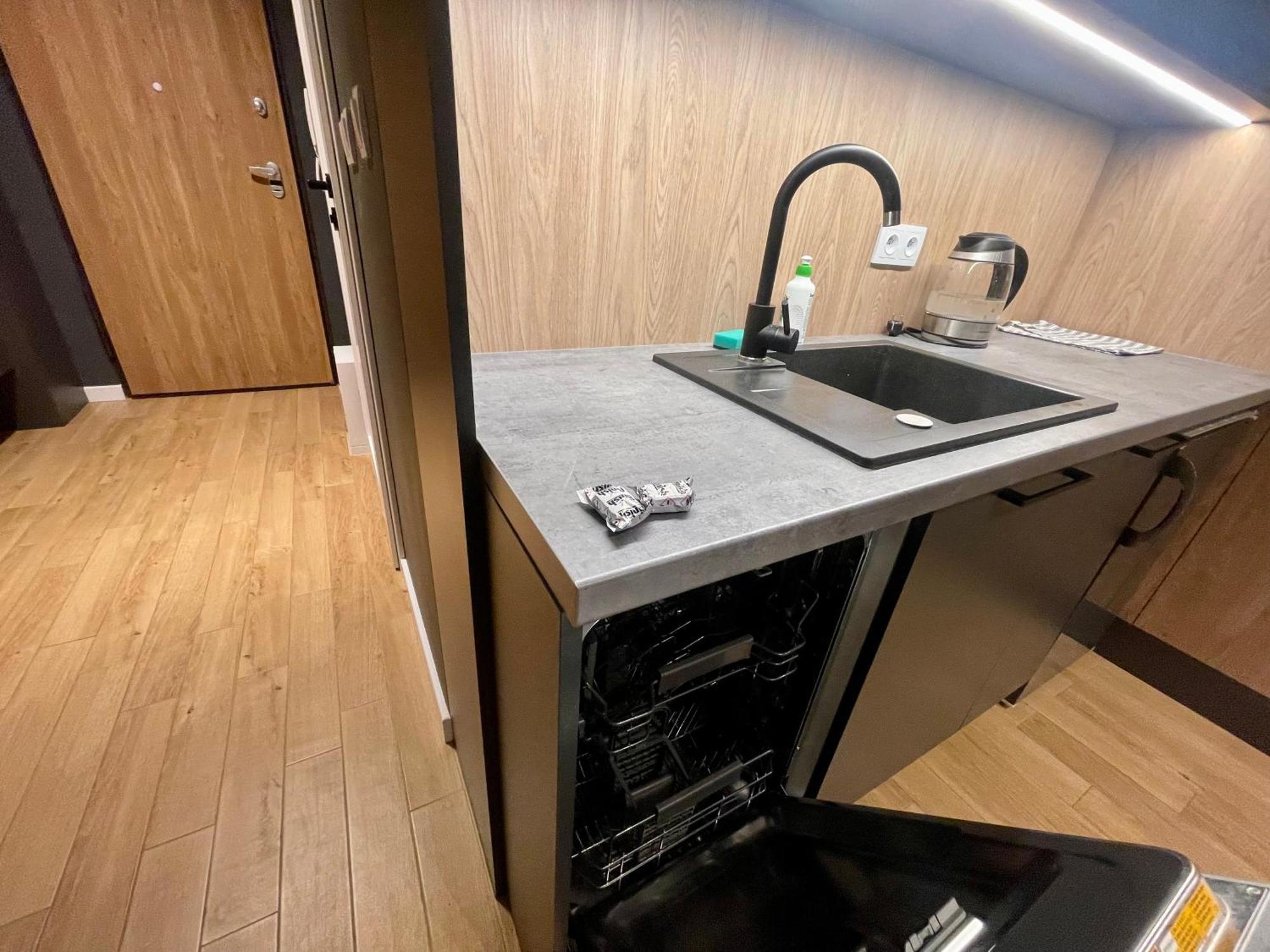 华沙Time&House Pileckiego Przy Centrum Onkologi I Klinice Novum Apartament Na Wylacznosc Pokoj,Sypialnia,Lozko, Lazienka,Kuchnia公寓 外观 照片