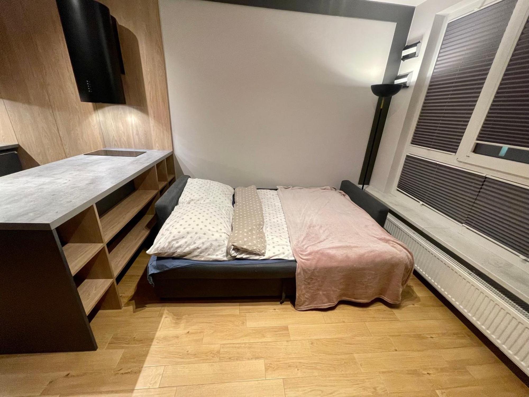 华沙Time&House Pileckiego Przy Centrum Onkologi I Klinice Novum Apartament Na Wylacznosc Pokoj,Sypialnia,Lozko, Lazienka,Kuchnia公寓 外观 照片